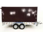 Anhänger mit Plane 185×400 cm 2600 kg | Typ 10.26 | Hochplane 200 cm – Schwarz-Neu – Bild 4