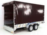 Anhänger mit Plane 185×400 cm 2600 kg | Typ 10.26 | Hochplane 200 cm – Schwarz-Neu – Bild 7