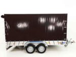 Anhänger mit Plane 185×400 cm 2600 kg | Typ 10.26 | Hochplane 200 cm – Schwarz-Neu – Bild 8
