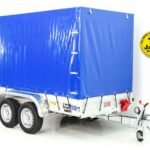 Anhänger mit Plane 150x300cm 2600kg | Typ 7.26 | Hochplane 180cm – Blau-Neu