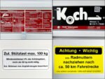 Anhänger mit Plane 150x300cm 1300kg | Typ 7.13 | Hochplane 160cm – Anthrazit-Neu – Bild 9
