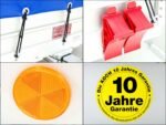 Anhänger mit Plane 150x300cm 2600kg | Typ 7.26 | Hochplane 180 cm – Blau-Neu – Bild 2