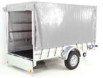 Anhänger mit Plane 150x300cm 1300kg | Typ 7.13 | Hochplane 160cm – Silber-Neu – Bild 3