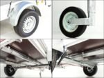 Anhänger mit Plane 150x300cm 1300kg | Typ 7.13 | Hochplane 160cm – Silber-Neu – Bild 10