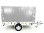 Anhänger mit Plane 150x300cm 1300kg | Typ 7.13 | Hochplane 160cm – Silber-Neu – Bild 12