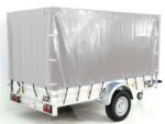Anhänger mit Plane 150x300cm 1300kg | Typ 7.13 | Hochplane 160cm – Silber-Neu – Bild 13