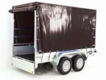 Anhänger mit Plane 150x300cm 2600kg | Typ 7.26 | Hochplane 180 cm – Schwarz-Neu – Bild 3