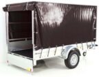 Anhänger mit Plane 150x300cm 1300kg | Typ 7.13 | Hochplane 160cm – Schwarz-Neu – Bild 4