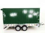 Anhänger mit Plane 185×400 cm 2600 kg | Typ 10.26 | Hochplane 200 cm – Grün-Neu – Bild 2