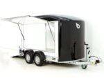 Debon Kofferanhänger C500 Sandwich 164x300cm H:200cm 2,0t|Alu|Polybug|Tür|schwarz-Neu – Bild 7