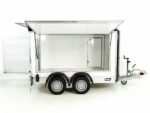 Debon Kofferanhänger C500 Sandwich 164x300cm H:200cm 2,0t|Alu|Polybug|Tür|schwarz-Neu – Bild 9