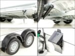 Debon Kofferanhänger C500 Sandwich 164x300cm H:200cm 2,0t|Alu|Polybug|Tür|schwarz-Neu – Bild 15
