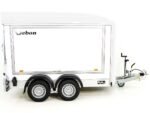Debon Kofferanhänger C500 Sandwich 164x300cm H:200cm 2,0t|Alu|Polybug|Tür|weiß-Neu – Bild 8