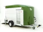 Debon Kofferanhänger C400 164x315cm H:200cm 1,3t|Alu, Polybug|Tür|olivgrün-Neu – Bild 4