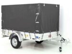 Anhänger mit Plane 125x250cm 750kg | Typ U4 | Hochplane 140 cm Profi | Anthrazit-Neu