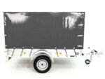 Anhänger mit Plane 125x250cm 750kg | Typ U4 | Hochplane 140 cm Profi | Anthrazit-Neu – Bild 2