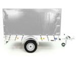 Anhänger mit Plane 125x250cm 750kg | Typ U4 | Hochplane 140 cm Profi | Silber-Neu – Bild 3