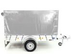 Anhänger mit Plane 125x250cm 750kg | Typ U4 | Hochplane 140 cm Profi | Silber-Neu – Bild 2