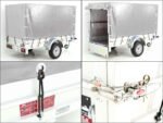 Anhänger mit Plane 125x250cm 750kg | Typ U4 | Hochplane 140 cm Profi | Silber-Neu – Bild 5
