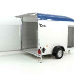 Debon Kofferanhänger C400 164x315cm H:200cm 1,3t|Alu, Polybug|Tür|blau-Neu
