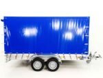Anhänger mit Plane 185x400cm 2600kg | Typ 10.26 | Hochplane 200cm Blau-Neu – Bild 7