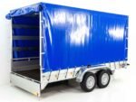 Anhänger mit Plane 185x400cm 2600kg | Typ 10.26 | Hochplane 200cm Blau-Neu – Bild 10