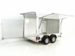 Debon Kofferanhänger C500 Sandwich 164x300cm H:200cm 2,0t | Alu | Polybug | Tür | Weiß-Neu