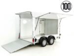Debon Kofferanhänger C500 Sandwich 164x300cm H:200cm 2,0t | Alu | Polybug | Tür | Weiß-Neu – Bild 15