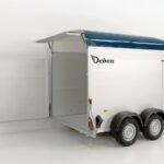 Debon Kofferanhänger C500 164x300cm H:200cm 2,6t|Alu|Polybug|Tür|blau-Neu