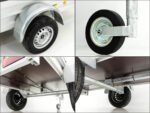 Anhänger mit Plane 105x205cm 750kg | Typ U2 | Flachplane Profi blau-Neu – Bild 2