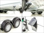Debon Kofferanhänger C500 Sandwich 164x300cm H:200cm 2,0t | Alu | Polybug | Tür | Schwarz-Neu – Bild 15