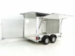 Debon Kofferanhänger C500 Sandwich 164x300cm H:200cm 2,0t | Alu | Polybug | Tür | Schwarz-Neu – Bild 2