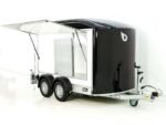 Debon Kofferanhänger C500 Sandwich 164x300cm H:200cm 2,0t | Alu | Polybug | Tür | Schwarz-Neu – Bild 4