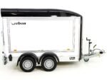 Debon Kofferanhänger C500 Sandwich 164x300cm H:200cm 2,0t | Alu | Polybug | Tür | Schwarz-Neu – Bild 8