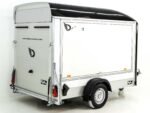 Debon Kofferanhänger C300 Sandwich 148x295cm H:190cm 1,3t | Alu | Polybug | Tür | Klappe | Schwarz-Neu – Bild 6