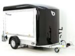 Debon Kofferanhänger C300 Sandwich 148x295cm H:190cm 1,3t | Alu | Polybug | Tür | Klappe | Schwarz-Neu – Bild 4