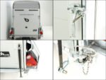 Debon Kofferanhänger C300 Sandwich 148x295cm H:190cm 1,3t | Alu | Polybug | Tür | Klappe | Schwarz-Neu – Bild 12