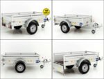 Anhänger mit Plane 105x205cm 750kg | Typ U2 | Flachplane Profi Elfenbein beige-Neu – Bild 5