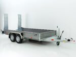 Vezeko Baumaschinenanhänger BA 190×390 cm 3,5t | grau | Schwenk-Rampen | SB-Neu