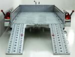 Vezeko Baumaschinenanhänger BA 175x360cm 3,5t | SB | Schwenk-Rampen | grau-Neu – Bild 6