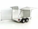Debon Kofferanhänger C500 Sandwich 164x300cm H:200cm 2,0t|Alu|Polybug|Tür|weiß-Neu