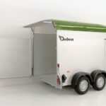 Debon Kofferanhänger C500 164x300cm H:200cm 2,0t|Alu|Polybug|Tür|olivgrün-Neu