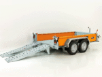 Vezeko Baumaschinenanhänger BA  3,5t|SB|Schwenk-Rampen|orange-Neu