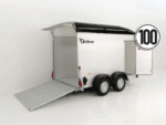 Debon Kofferanhänger Cargo  H:200cm 2,0t|Alu|Polybug|Tür|schwarz-Neu