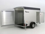 Debon Kofferanhänger C300 148x295cm H:190cm 1,3t Alu, Polybug|Tür|grau-Neu – Bild 4