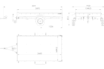 Anhänger 264×150 UNITRAILER GARDEN 265 KIPP mit Gitterwänden, H-0-Rahmen und grauer Plane – Bild 2