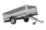 Anhänger 264×150 UNITRAILER GARDEN 265 KIPP mit Gitterwänden, H-0-Rahmen und grauer Plane