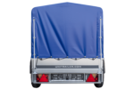 Anhänger Garden Trailer 200 KIPP 200×106 cm 750 kg [mit Hochspriegel, blauer Hochplane und Stützrad] – Bild 3