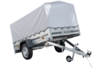 Anhänger Pkw 230×125 Garden Trailer 230 KIPP Unitrailer 750 kg mit Stützrad, Hochplane und Hochspriegel