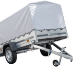 Anhänger Pkw 230×125 Garden Trailer 230 KIPP Unitrailer 750 kg mit Stützrad, Hochplane und Hochspriegel-Neu